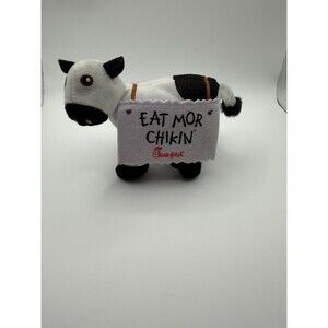 Chick-fil-A Cow Plush Eat Mor Chikin 2022 Mini Stuffed Animal 5" x 4"